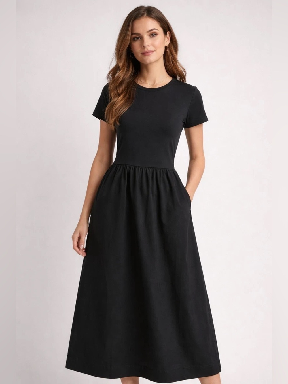 J Crew Factory short-sleeve knit mixy dress